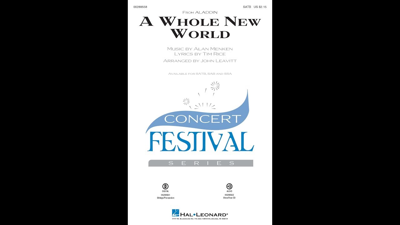 A Whole New World (SATB Choir) - Arranged by John Leavitt