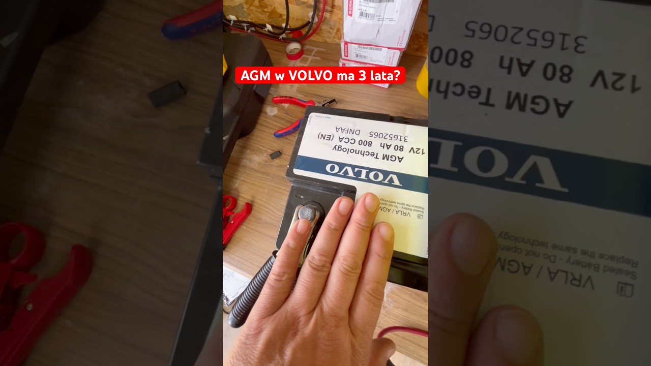 Akumulator AGM 80Ah 3 letni z VOLVO #shorts