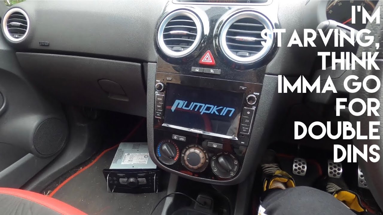 Установка сенсорной стереосистемы (Double Din) в мою Corsa D // Обзор стереосистемы Pumpkin // NO...