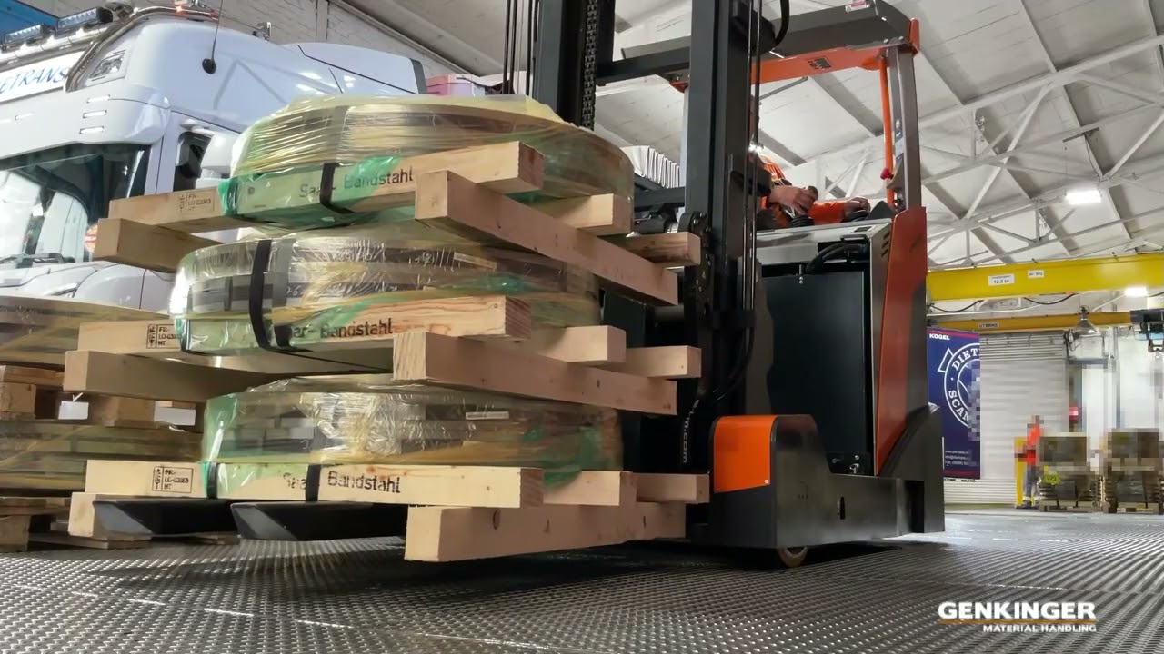Genkinger Elektro-Schwerlast-Schubmaststapler Typ EFSM 50 Stahlindustrie Herstellung