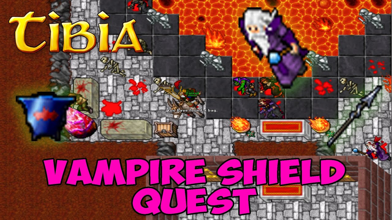 VAMP QUEST - TIBIA - Vampire Shield Quest