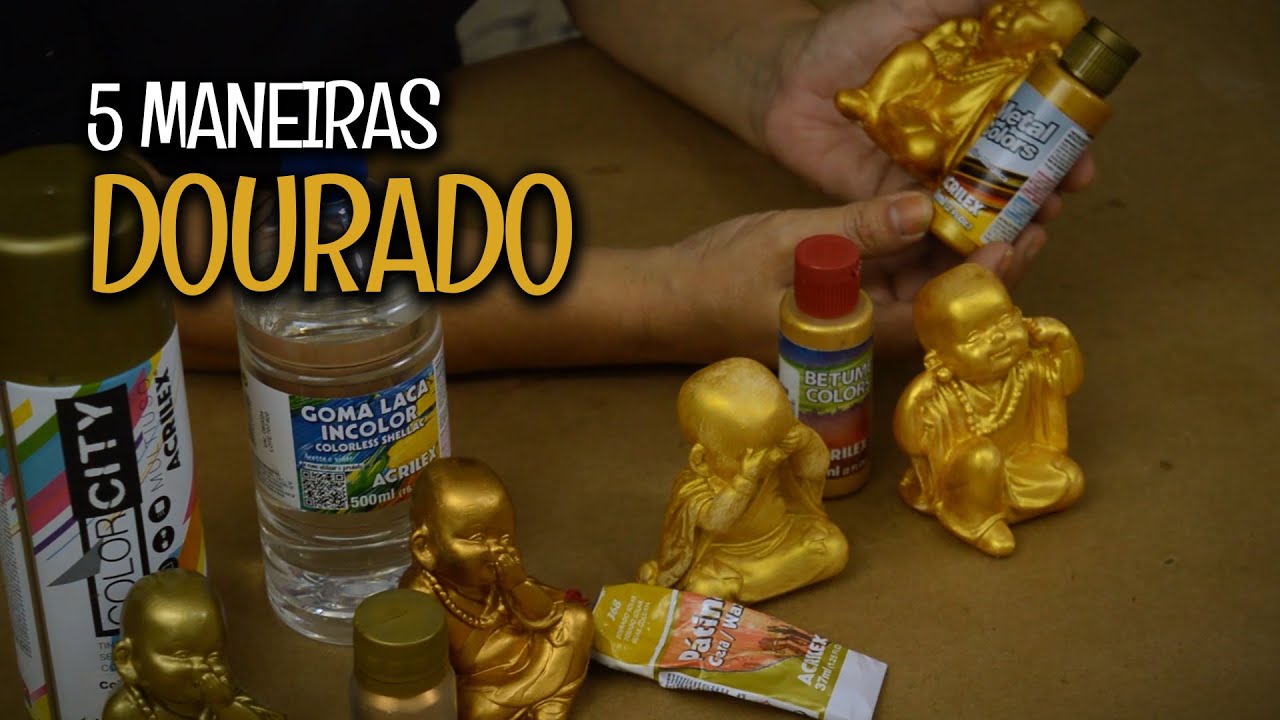 5 MANEIRAS DIFERENTES DE PINTAR UMA PEÇA COM DOURADO! ‹ Iolane Caron ›
