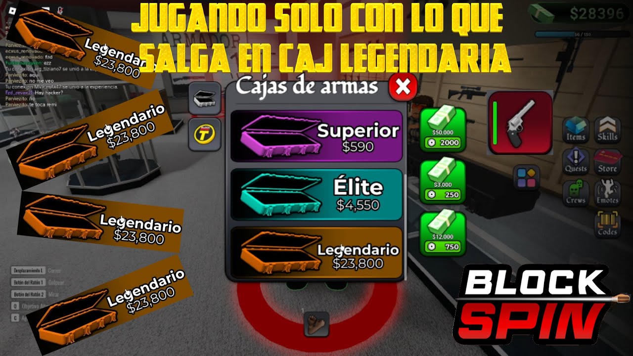 🟢JUGANDO SOLO CON CAJAS LEGENDARIAS 😮block spin🔥#blockspin