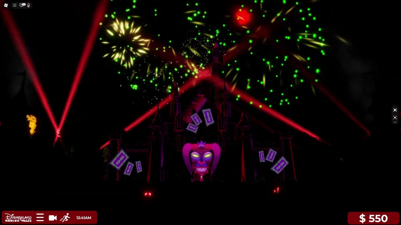 Villainous! Fireworks | Disneyland Wales Theme Park Roblox