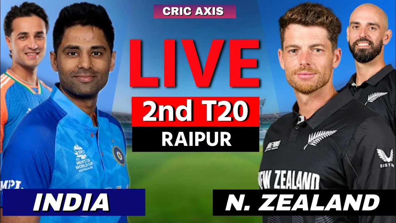 🔴Ind vs Nzl 2nd T20 2026 | India vs New Zealand Live Cricket Match Score, Commentary, IND BATTING