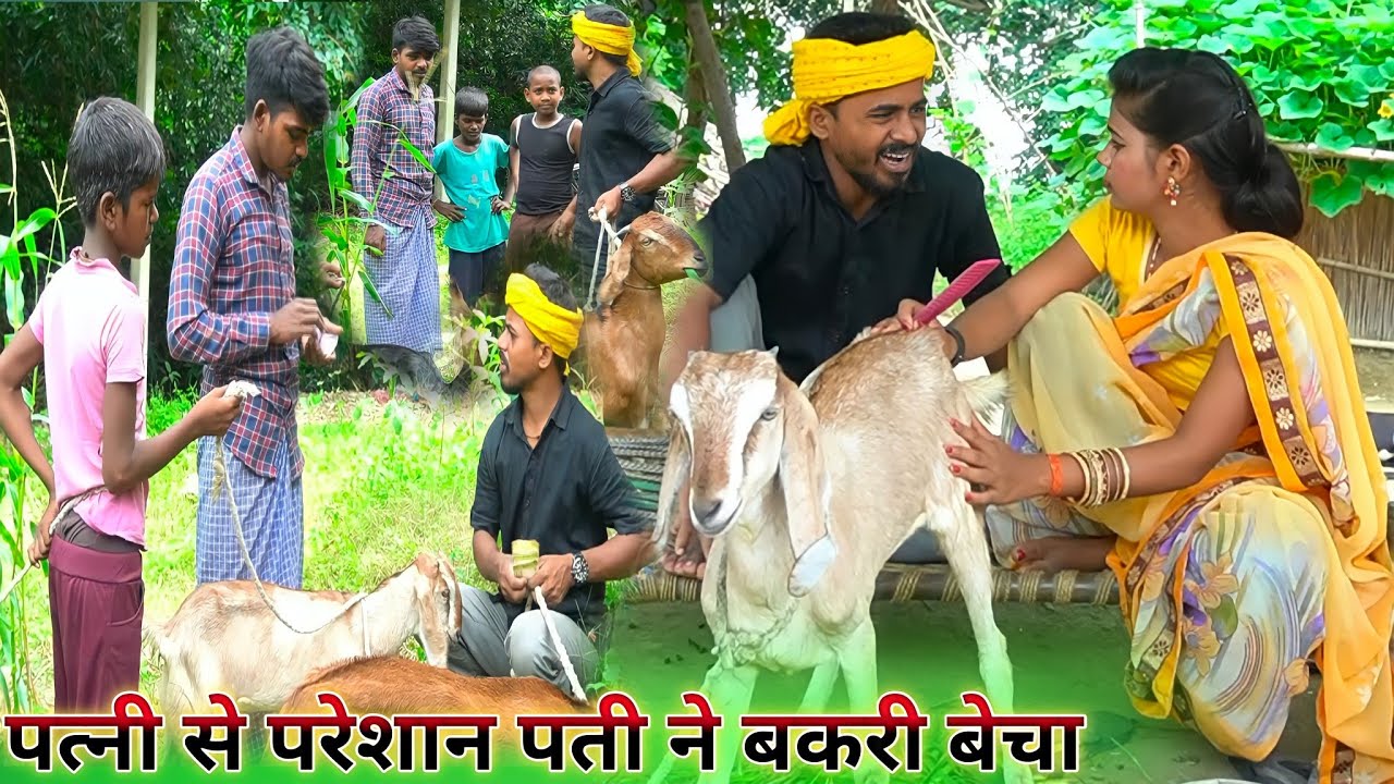 पत्नी से तंग पति ने चोरी से बेचा बकरी || #comedyvideo || comedy muttan dada