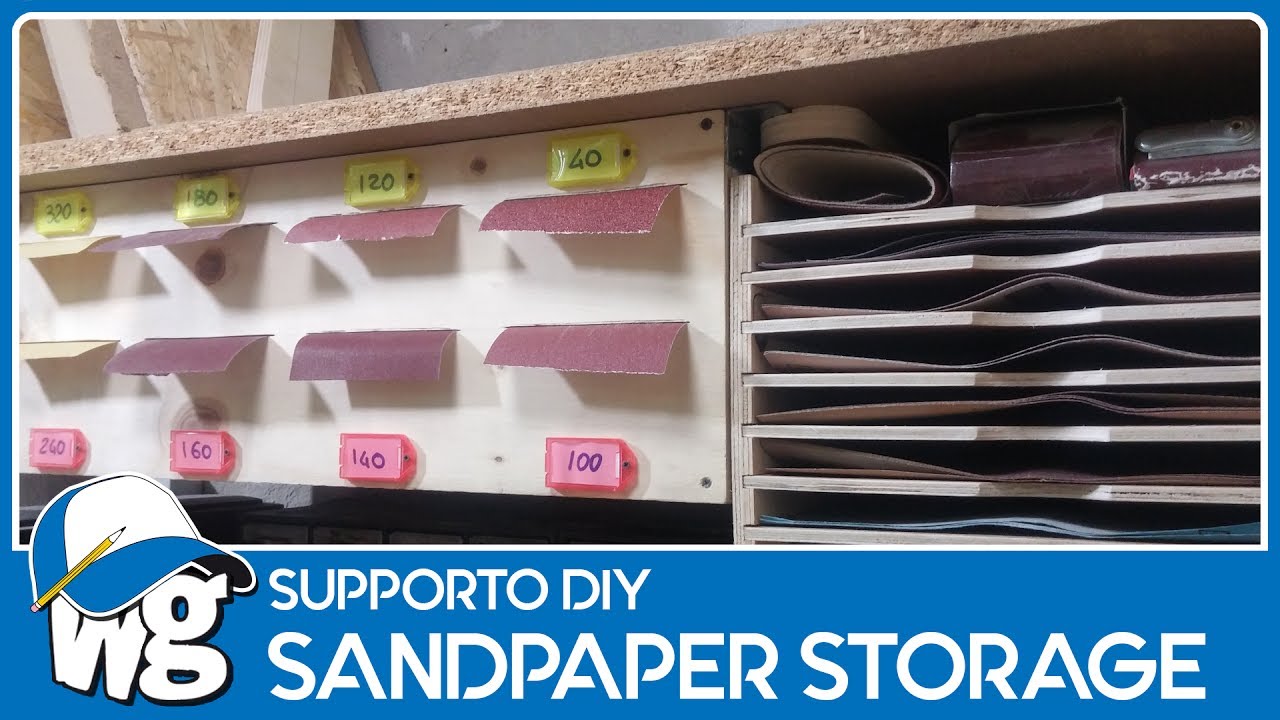 Porta carta abrasiva - Sandpaper storage and dispenser