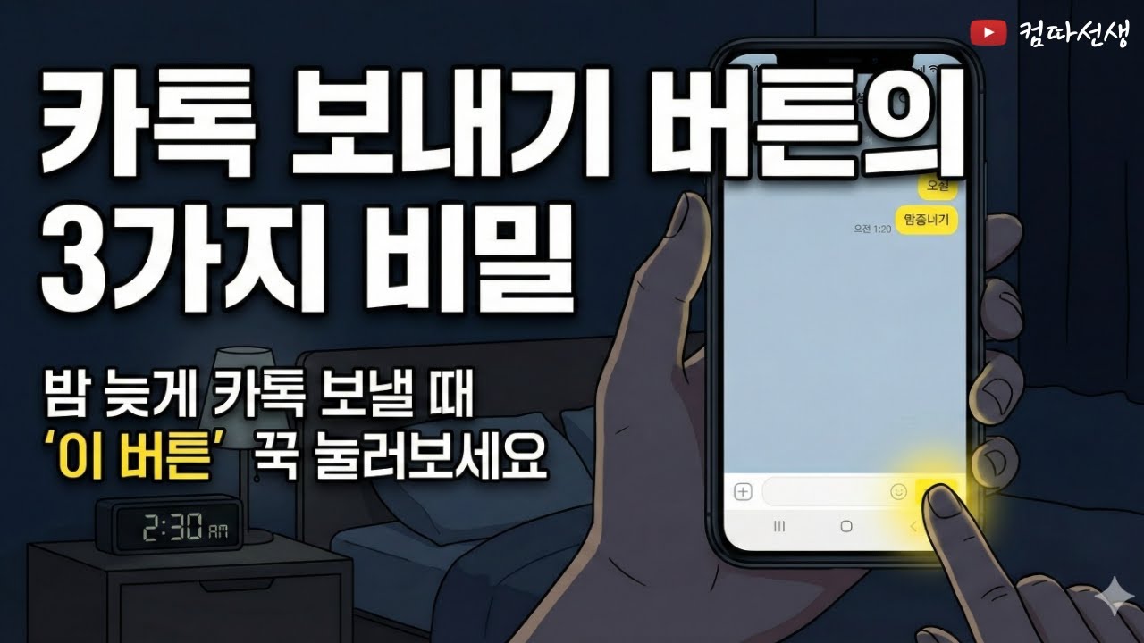 버튼 하나에 이런 기능이? 카톡 보내기 버튼의 3가지 비밀
