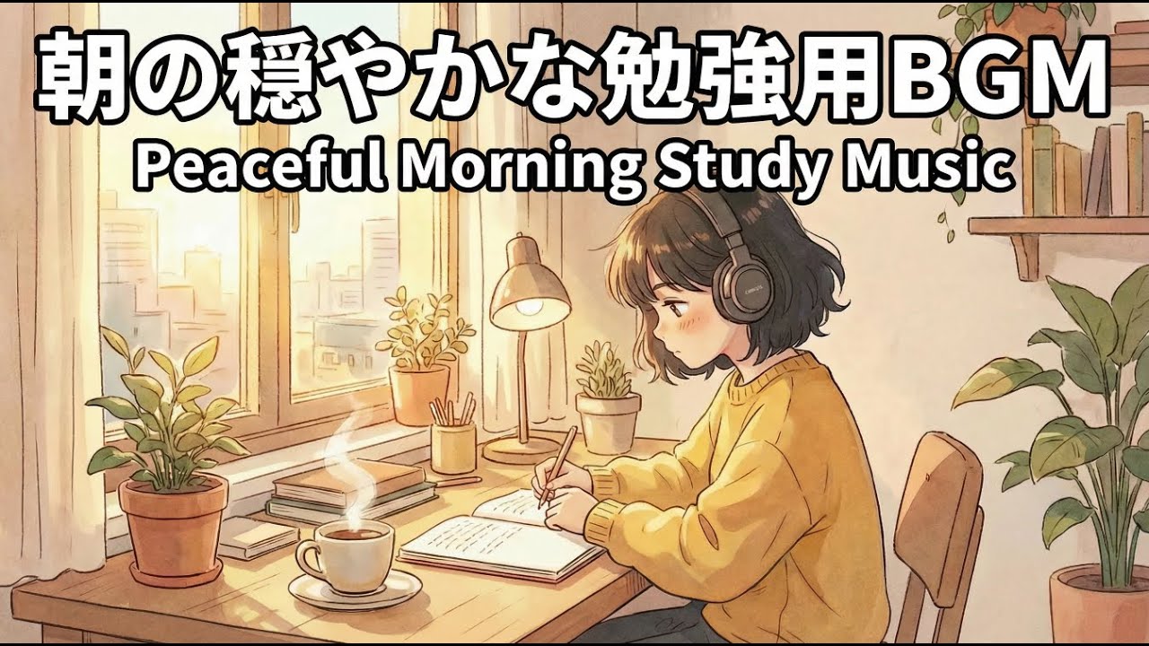 朝の穏やかな勉強用BGM - 集中力を高める音楽 | Peaceful Morning Study Music