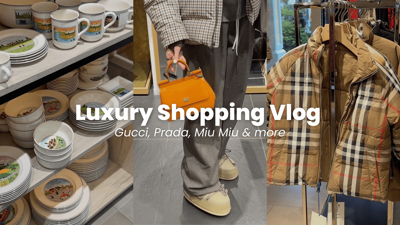 Vlog z zakup&oacute;w w luksusowym outlecie w Parndorf 🇦🇹 | Gucci, Prada, Miu Miu, Moncler i inni (część 2)