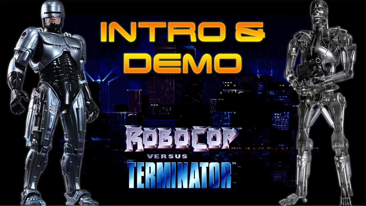 Robocop Vs The Terminator - Intro & Demo Play - Sega Mega Drive / Genesis - 1080p, 60fps
