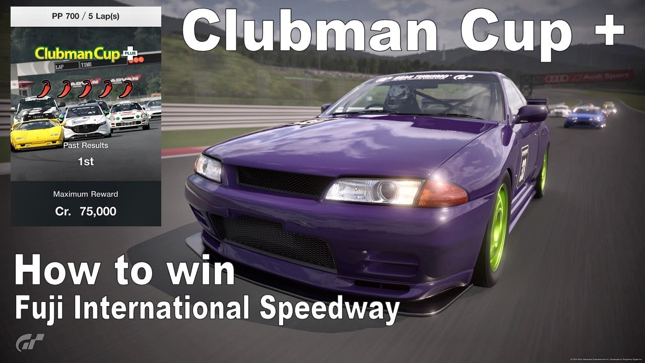 GT7: Clubman Cup Plus Fuji International Speedway. How to WIN +Tune for R32 GT-R. Gran Turismo 7 PS5