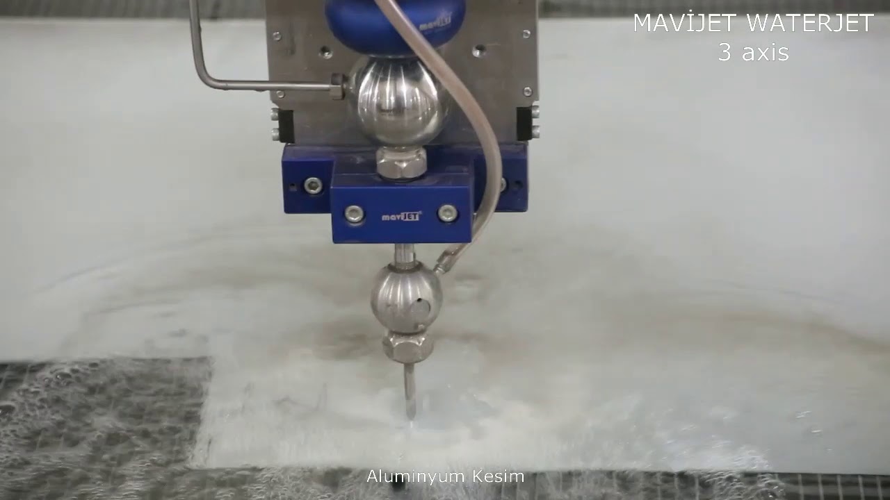 MAVİJET Su Jeti 3 axis Aluminyum Kesim