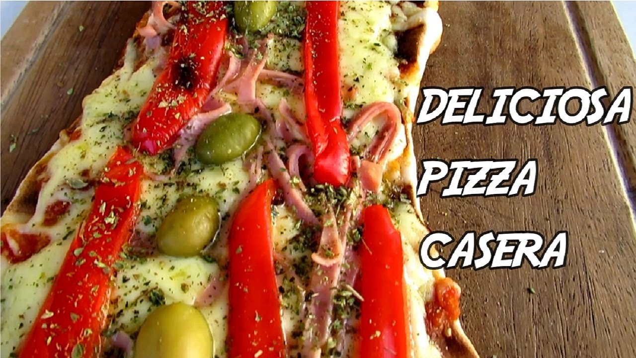 PIZZA CASERA A LA PARRILLA SUPER FACIL Y RIQUISIMO