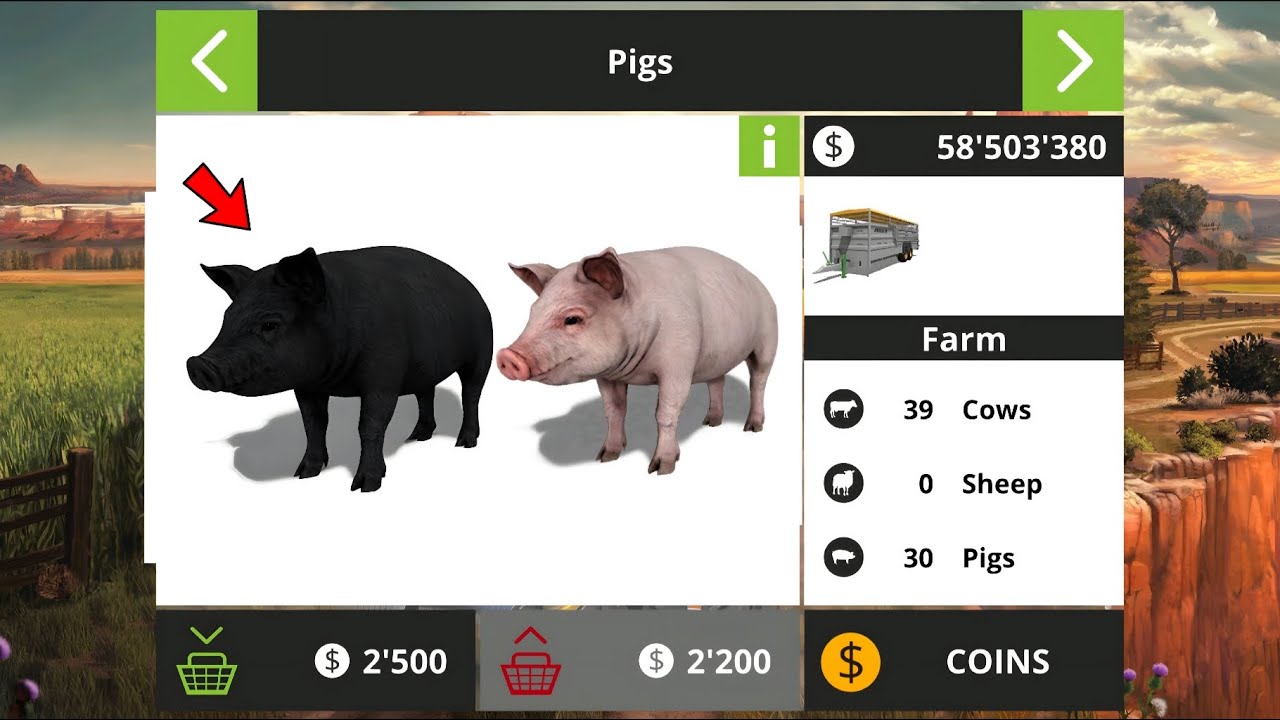 В Farming Simulator 18 доставлены тюки сена и произведен кормление свиней! Таймлапс #fs18