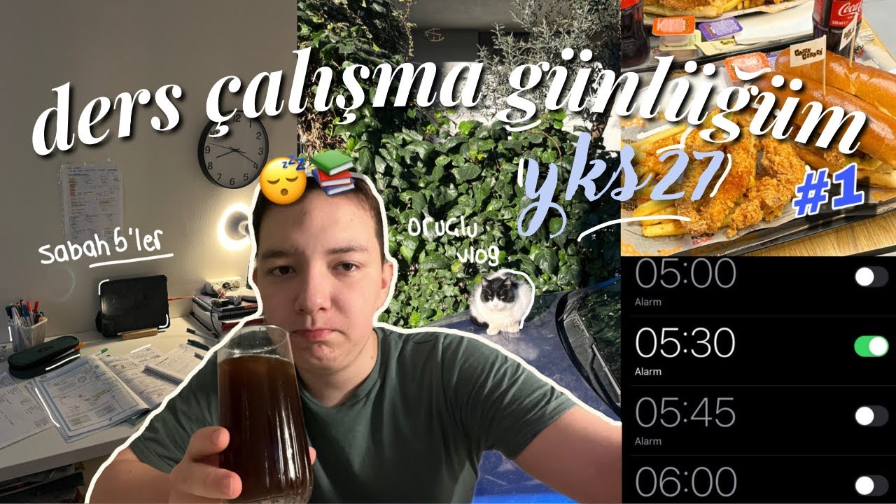 Sabah 5’te Uyanıp Ders Çalışalım🧘🏻‍♂️🍃/ Ramazan Edition🌙#yks27 