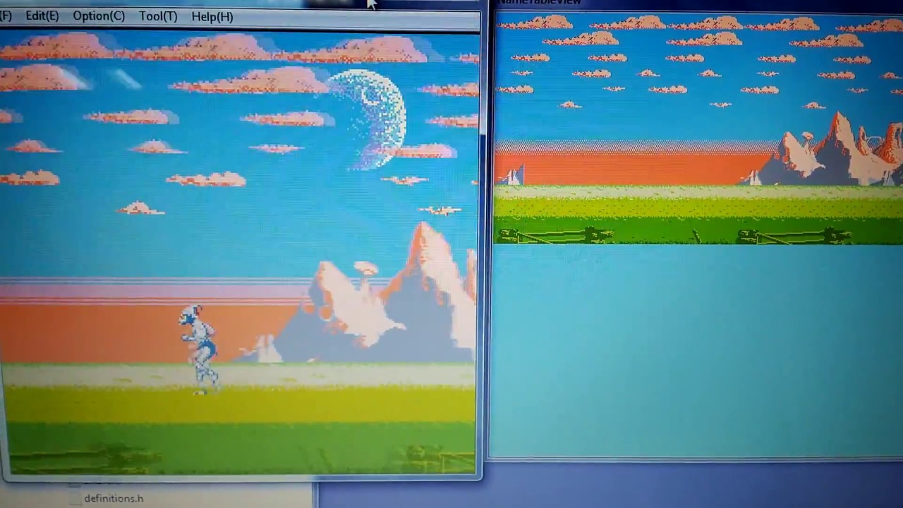 Shadow of The Beast (MMC3) [demo NES] - Scroll Test