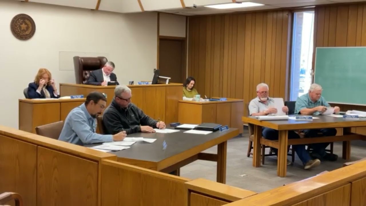Fisher Co. Commissioners Court | Burn Ban Reinstated, Roof Repairs, and Co. Budget Updates Nov.. 10