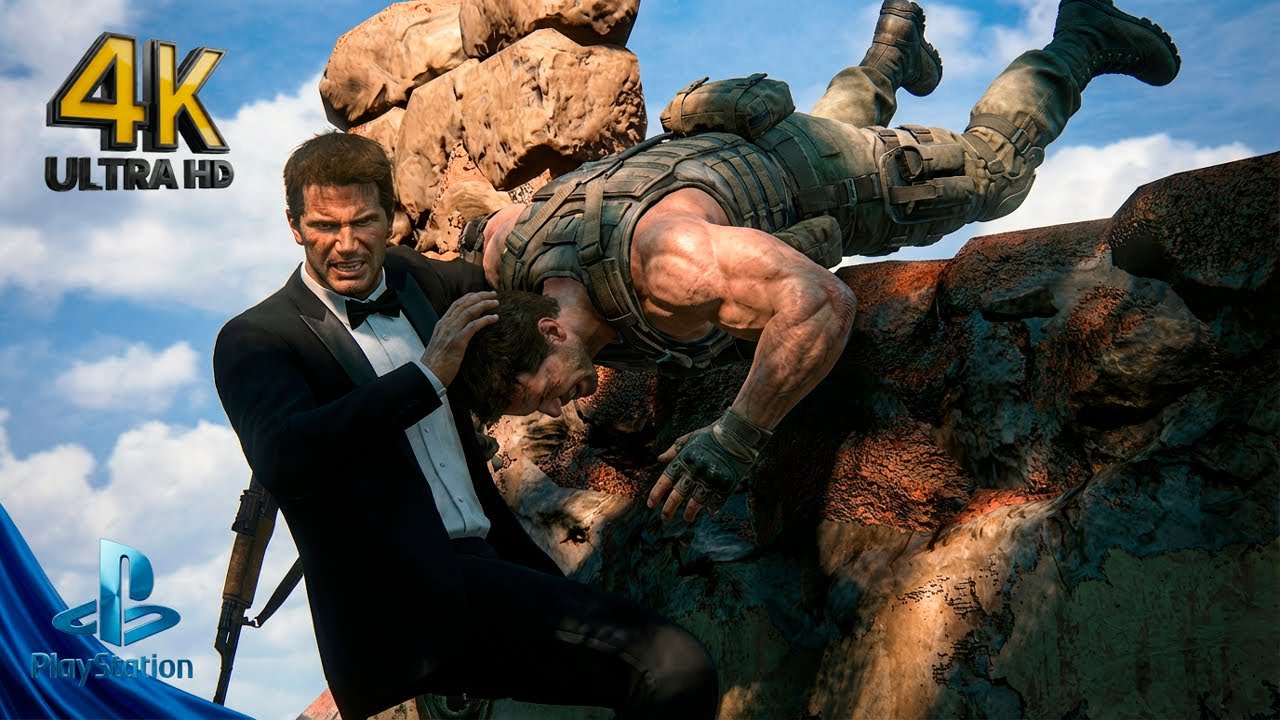 Uncharted 4 Remastered - Volcano Ruins 2: Stealth Kills | Crushing Difficulty | 4K Gameplay PS5