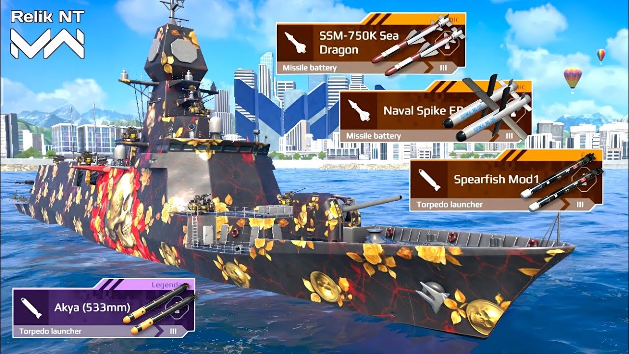 ROKS Chungnam With Full Anti-decoy Build - Modern Warships Gameplay