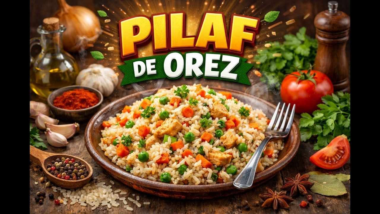 Pilaf de orez perfect 🍚 Rețeta simplă și rapidă (iese de fiecare dată!)