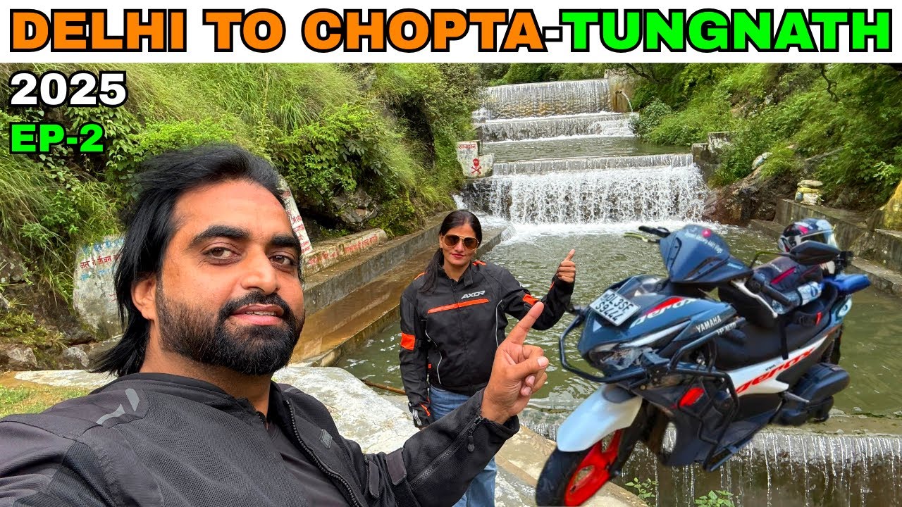 Delhi To Chopta Tungnath Monsoon Trip By Road On My Aerox Scooter || EP-2 The Ride Begins||