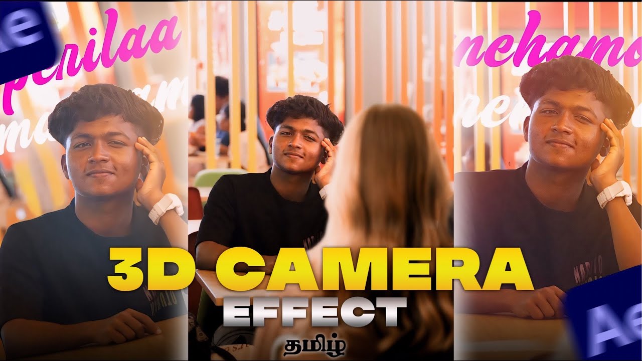 3D CAMERA TUTORIAL IN AFTER EFFECTS💥🥳 | தமிழ் | Nithin FTS | #editing