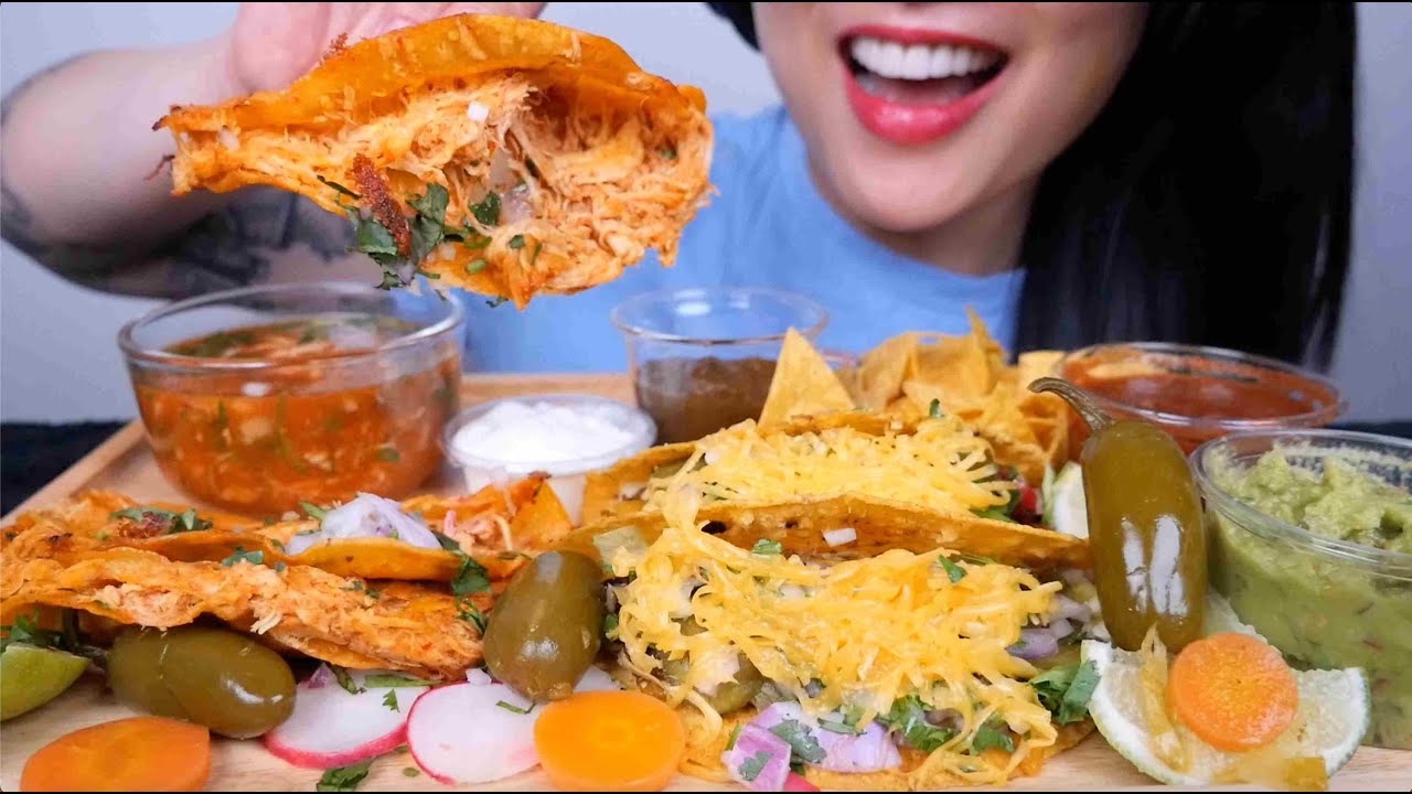 TACO PARTY ( ASMR EATING SOUNDS) NO TALKING | SAS-ASMR