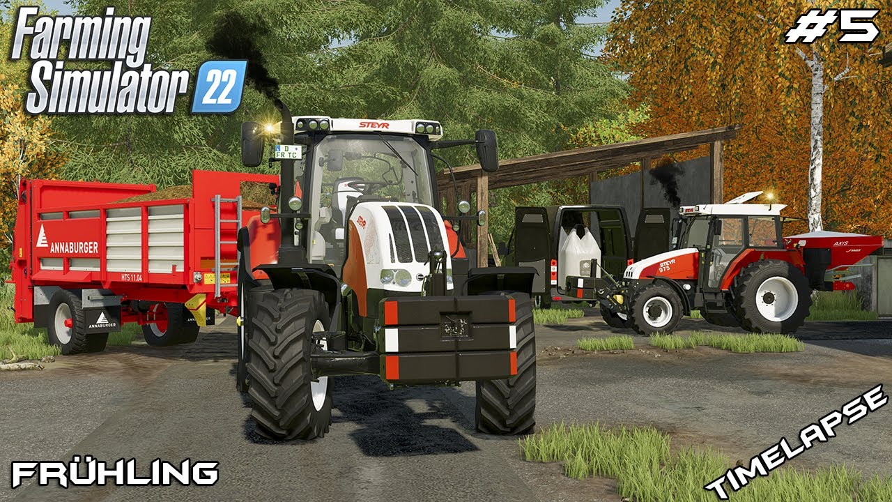 Внесение извести и навоза, обработка полей | Животные на Фрюлинге | Farming Simulator 22 | Эпизод 5