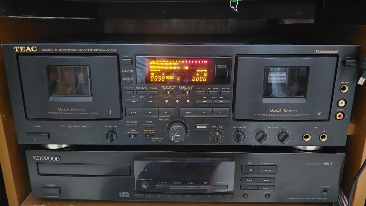 TEAC Double Auto Reverse Cassette Deck /W-6000R