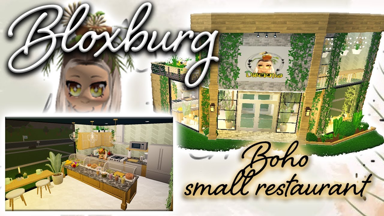 BLOXBURG resto cafe boho style 96k Speed build