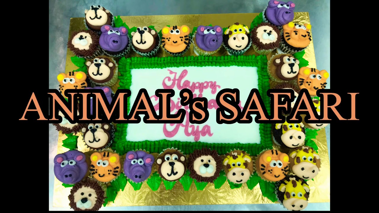 How to make Animal’s safari cupcakes | easy cupcake decorating ideas