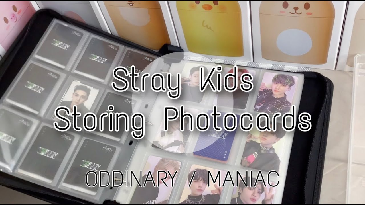 Stray Kids スキズ - トレカ 整理 収納 - ODDINARY / MANIAC - Storing OT8 Photocards