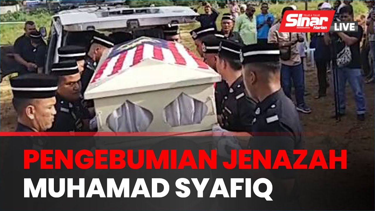 Pengebumian jenazah mangsa serangan Balai Polis Ulu Tiram di Gambang