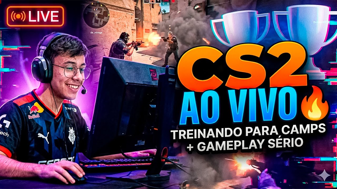 CS2 AO VIVO 🔥 TREINANDO PARA CAMPS + GAMEPLAY SÉRIO | Gustavindocs2