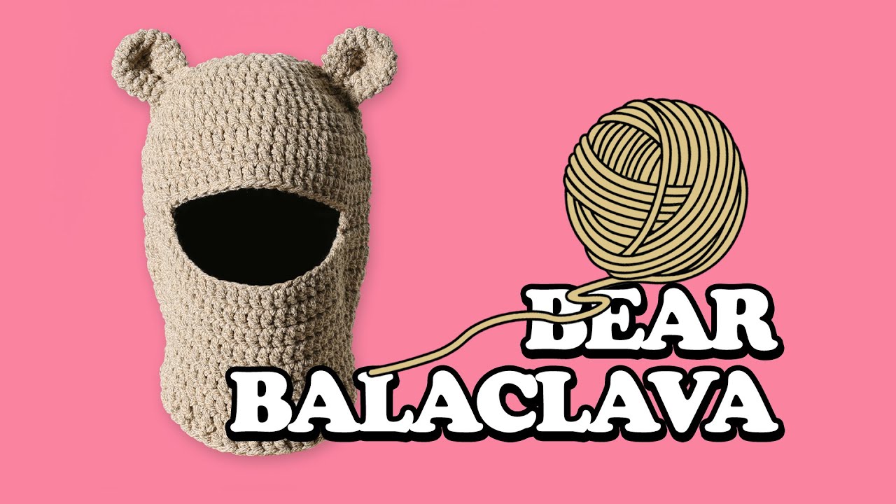 '위트 있는 디자인' 베어 바라클라바 코바늘 뜨기 / Crochet Balaclava Bear Pattern