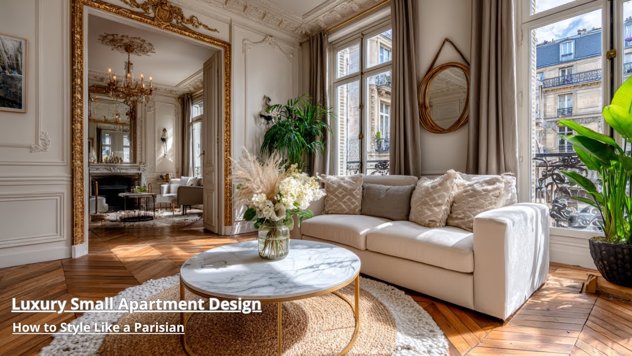 Luxury & Elegant Apartment: Parisian Tiny Modern Home Décor Ideas