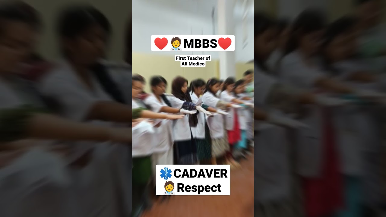 ⚕️ Dead Body Respect by MBBS Students Before Dissection 🧑&zwj;⚕️#shorts