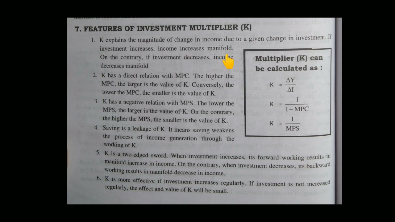 #features of investment multiplier
