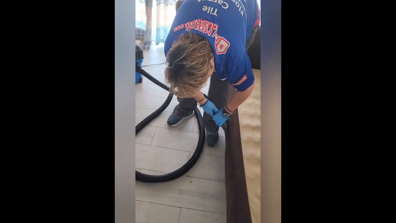 Long video vacumming pet hair removal and scrub floors