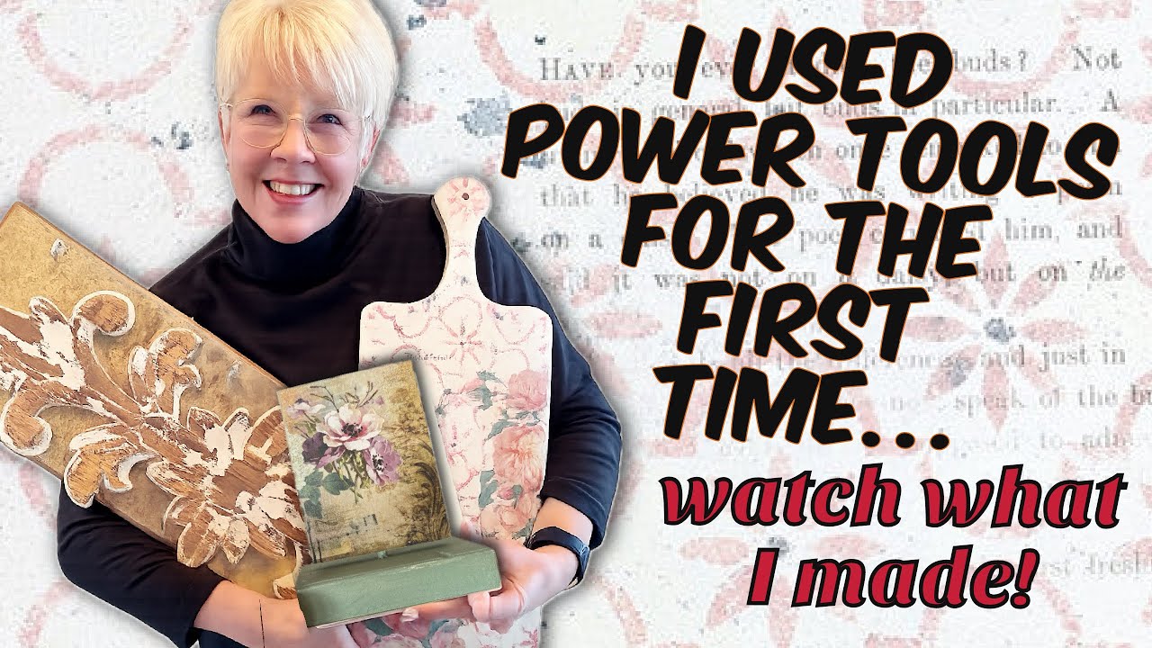 I USED POWER TOOLS and SURVIVED | From paint studio to woodworking shop 