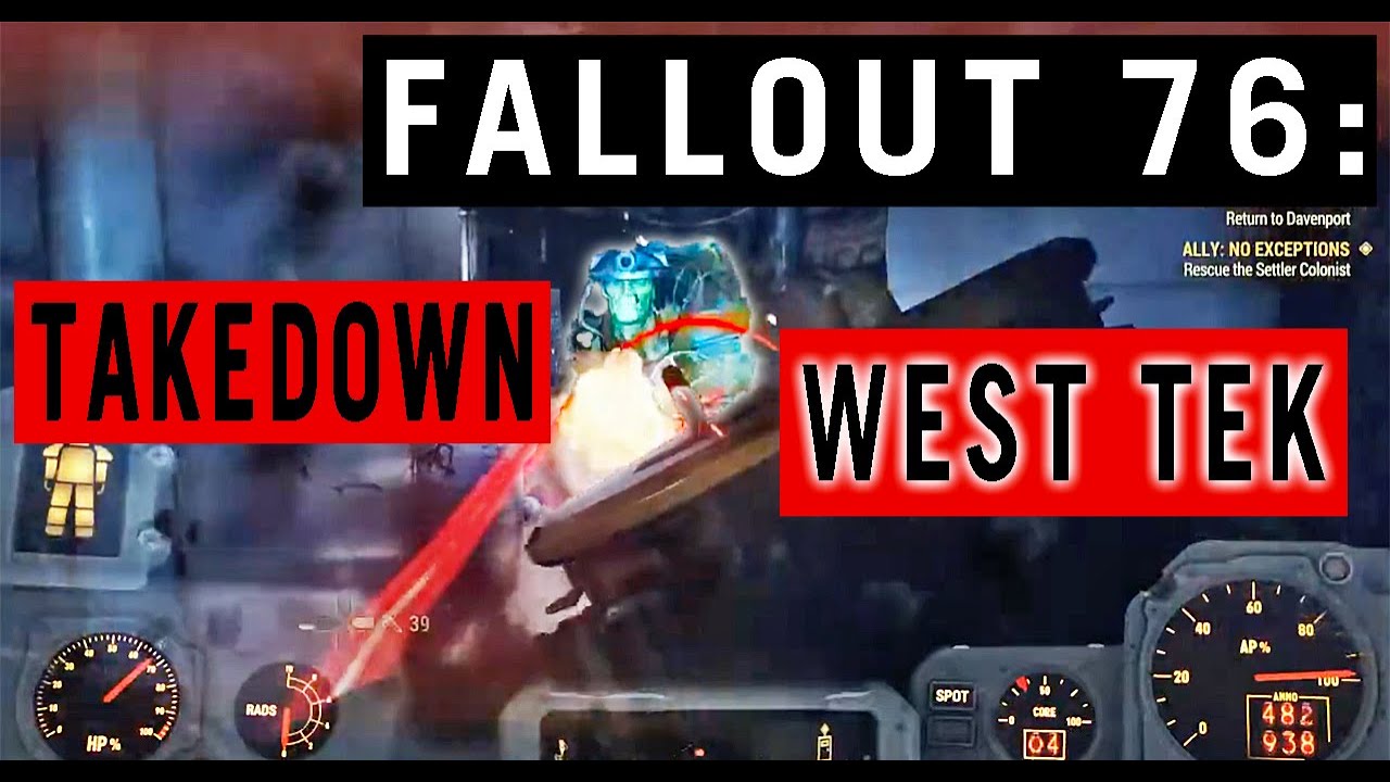 FALLOUT 76 - FARM XP AT THE WEST TEK RESEARCH CENTER