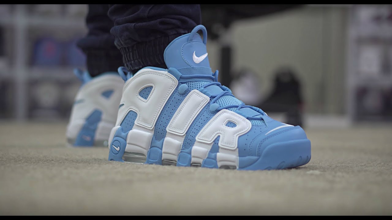 Air Uptempo University Blue On Foot Review