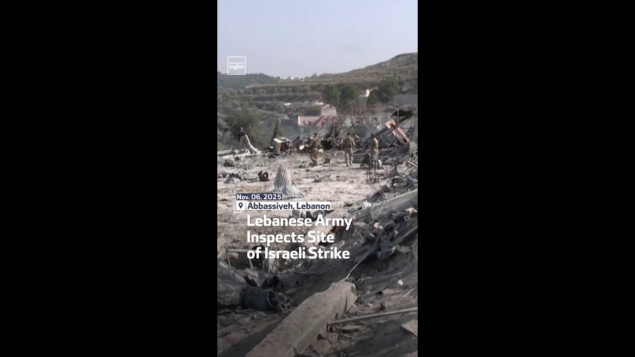 Lebanese Army Inspects Site of Israeli Strike