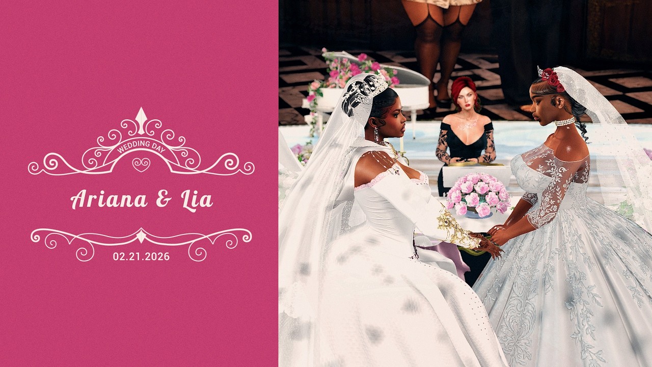The Wedding of Ariana & Lia in Second Life