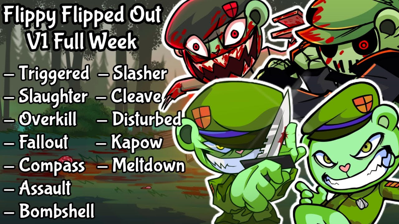 FNF MegaMashup - Flippy Flipped Out V1 Full Week (Birthday / 100th Mashup Special)