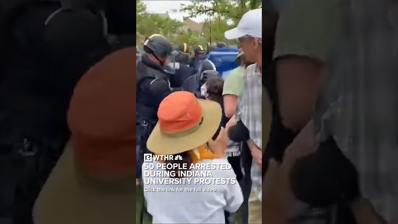 Indiana University students arrested during Israel-Hamas protests on campus