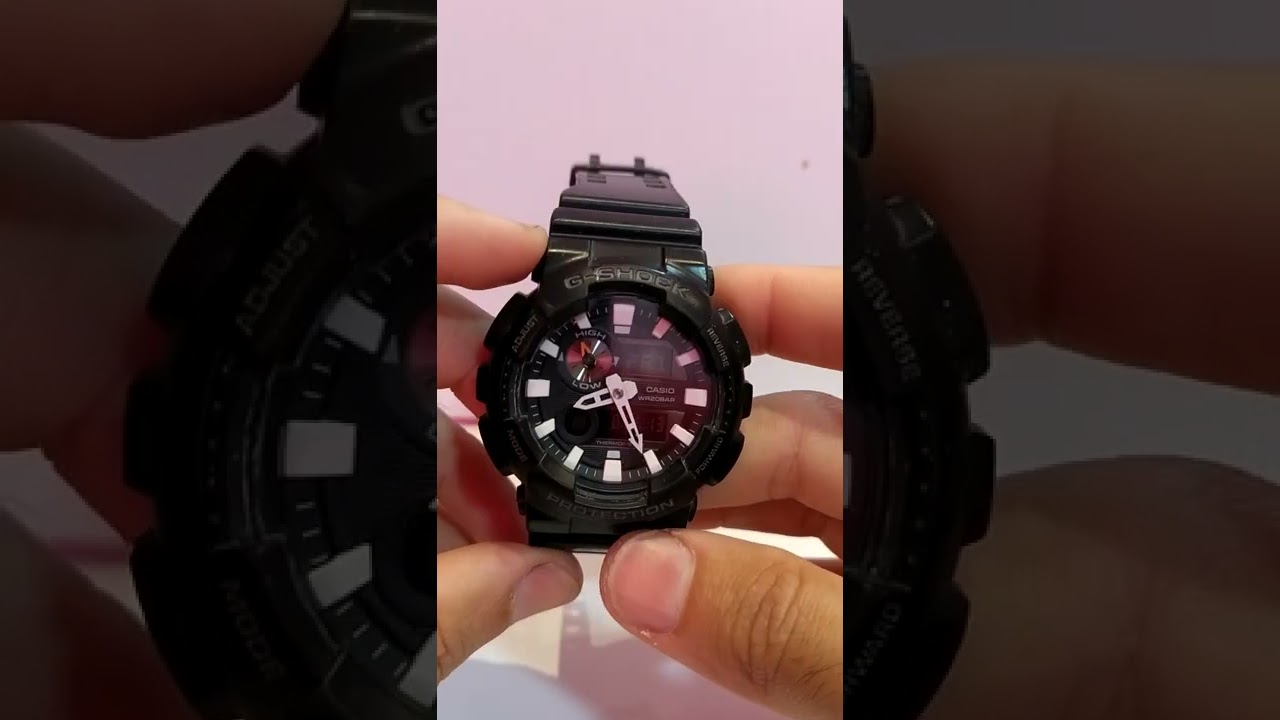 Casio Gshock GAX-100 como ajustar hora e data .