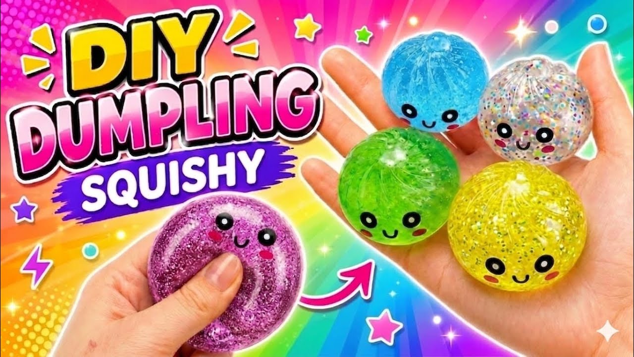 I Tried VIRAL Dumpling Squishy at Home! 😱😳 *DIY Dumpling Squishy Tutorial* Easy Craft Ideas