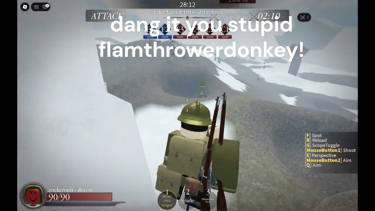 playing as sniper yet again